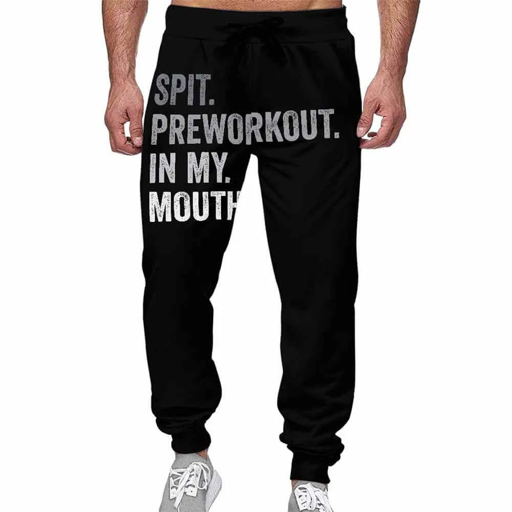 Spit Preworkout In My Mouth Casual Elastic Drawstring Pants sold by GTHIC