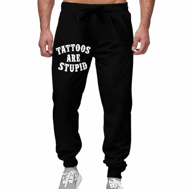 Tattoos Are Stupid Casual Elastic Drawstring Pants sold by GTHIC