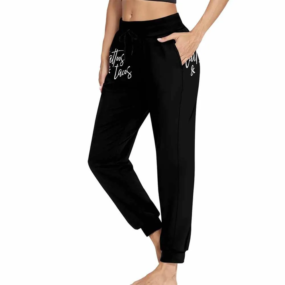 Tattoos And Tacos Casual Elastic Drawstring Pants sold by GTHIC product image thumbnail 2