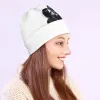 White Girl Skull Skeleton Hug Warm Knitted Beanie Hat sold by GTHIC