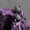 Gothic Skull Pirate Biting Sword Stainless Steel Earrings sold by GTHIC