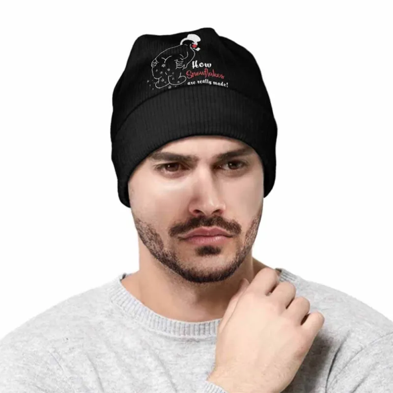 How Snowflakes Are Really Made Santa Warm Knitted Beanies Hat sold by GTHIC