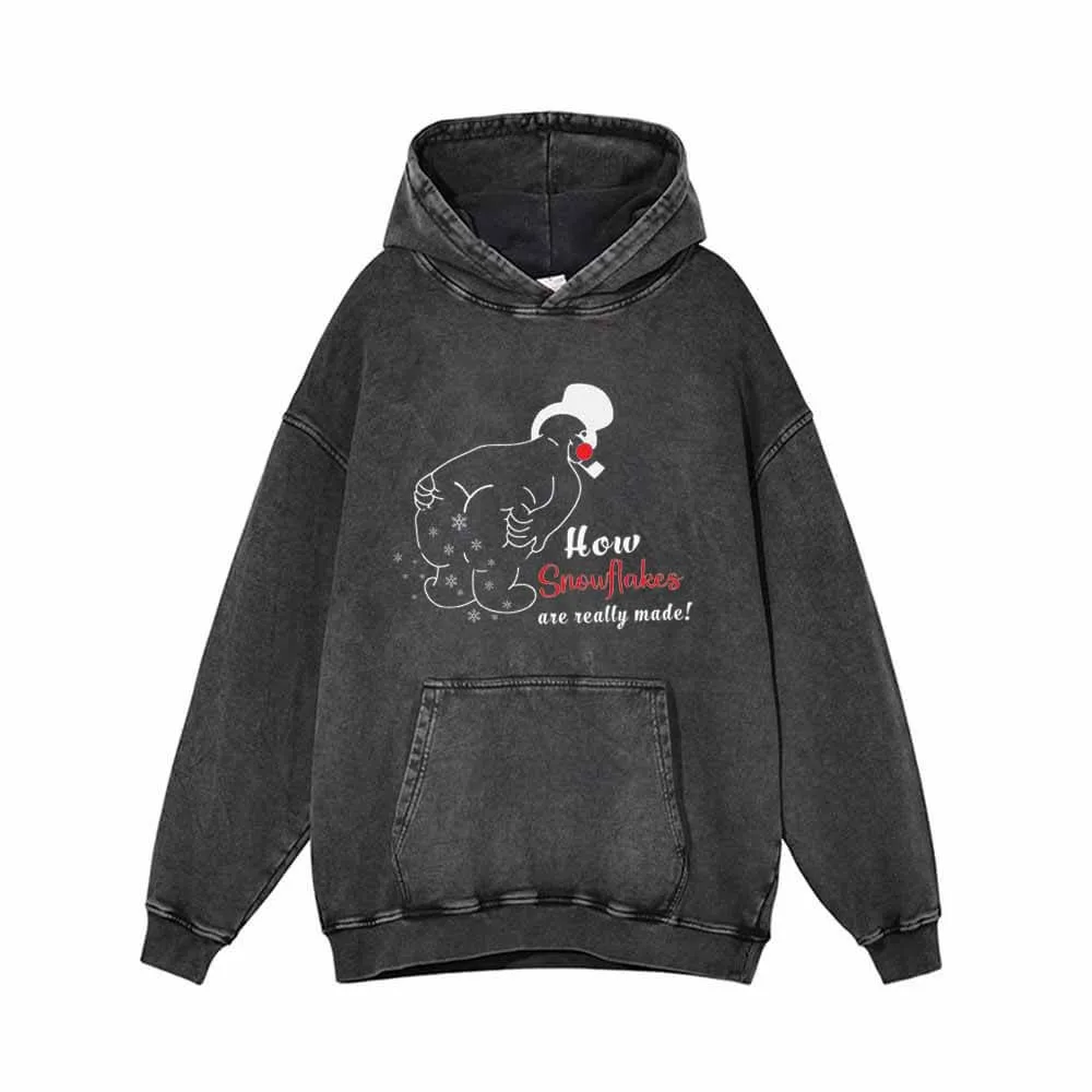 How Snowflakes Are Really Made Santa Hoodie sold by GTHIC