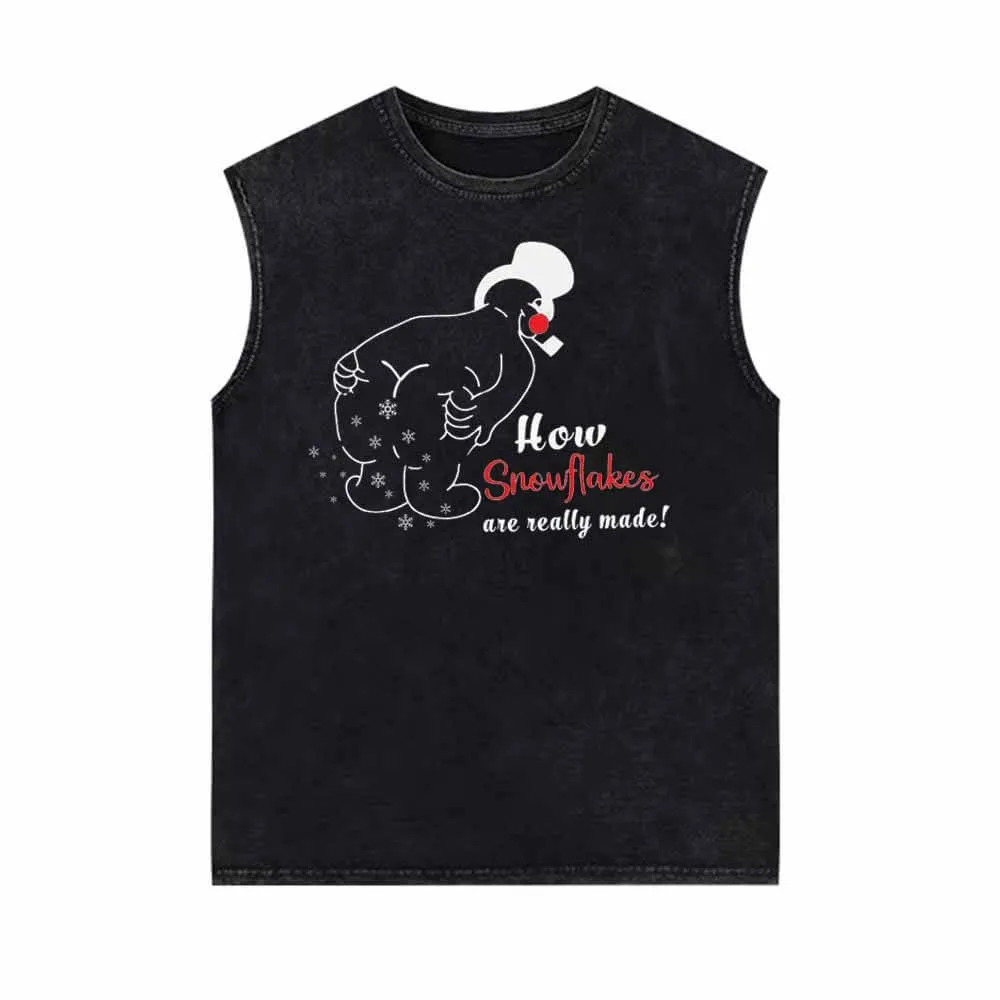How Snowflakes Are Really Made Santa Vest Top sold by GTHIC
