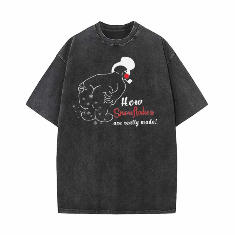 How Snowflakes Are Really Made Santa T-shirt made by GTHIC