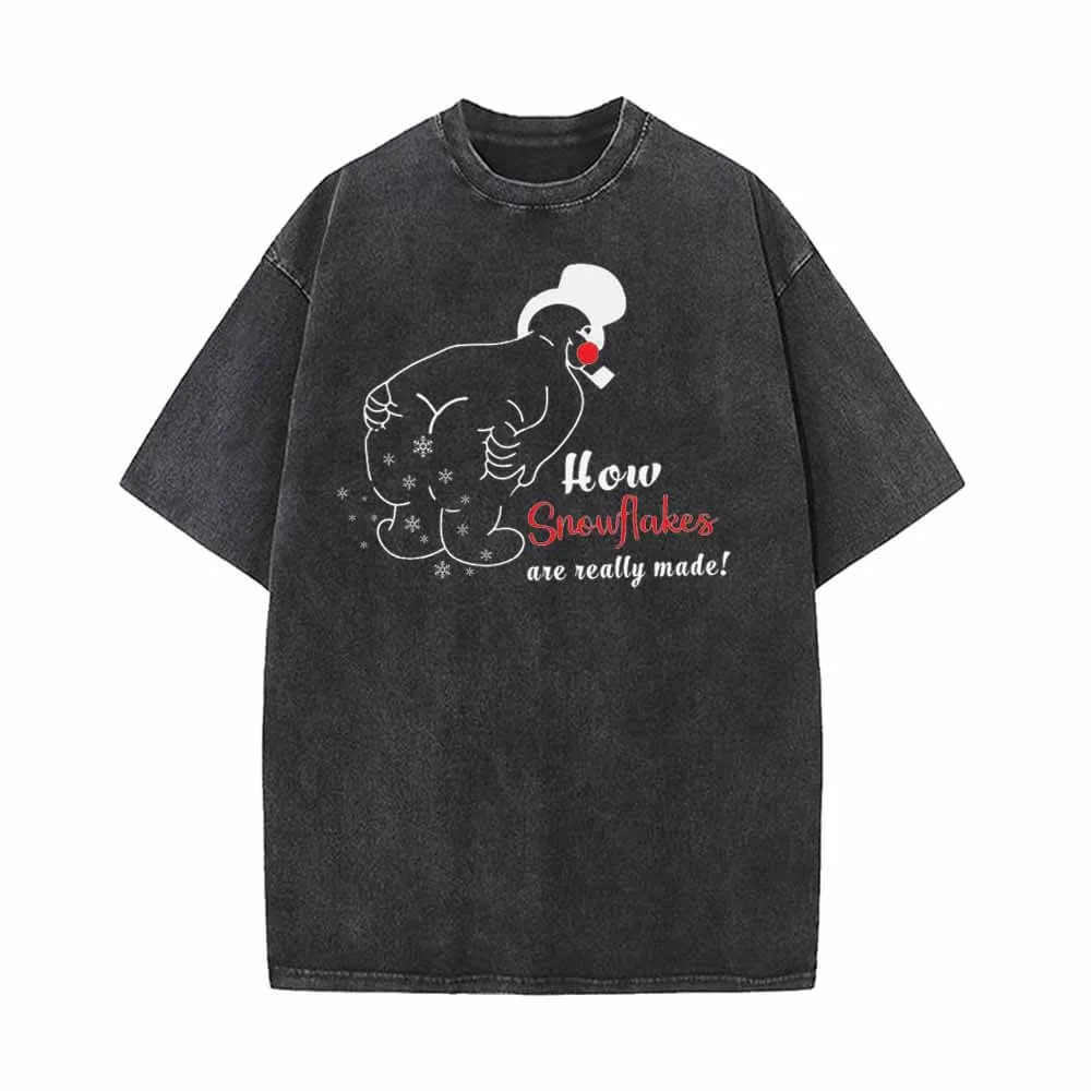 How Snowflakes Are Really Made Santa T-shirt sold by GTHIC