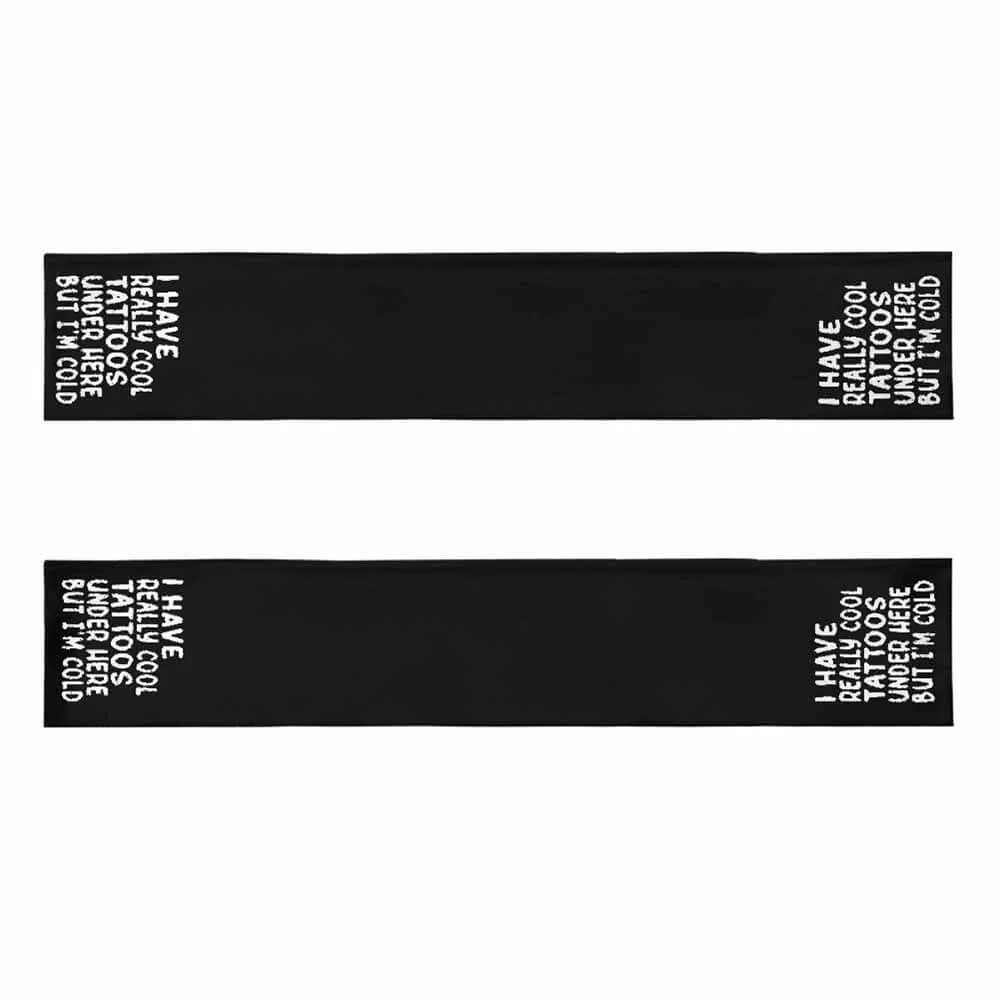 I Have Really Cool Tattoos Warm Chunky Knitted Scarf sold by GTHIC product image thumbnail 3