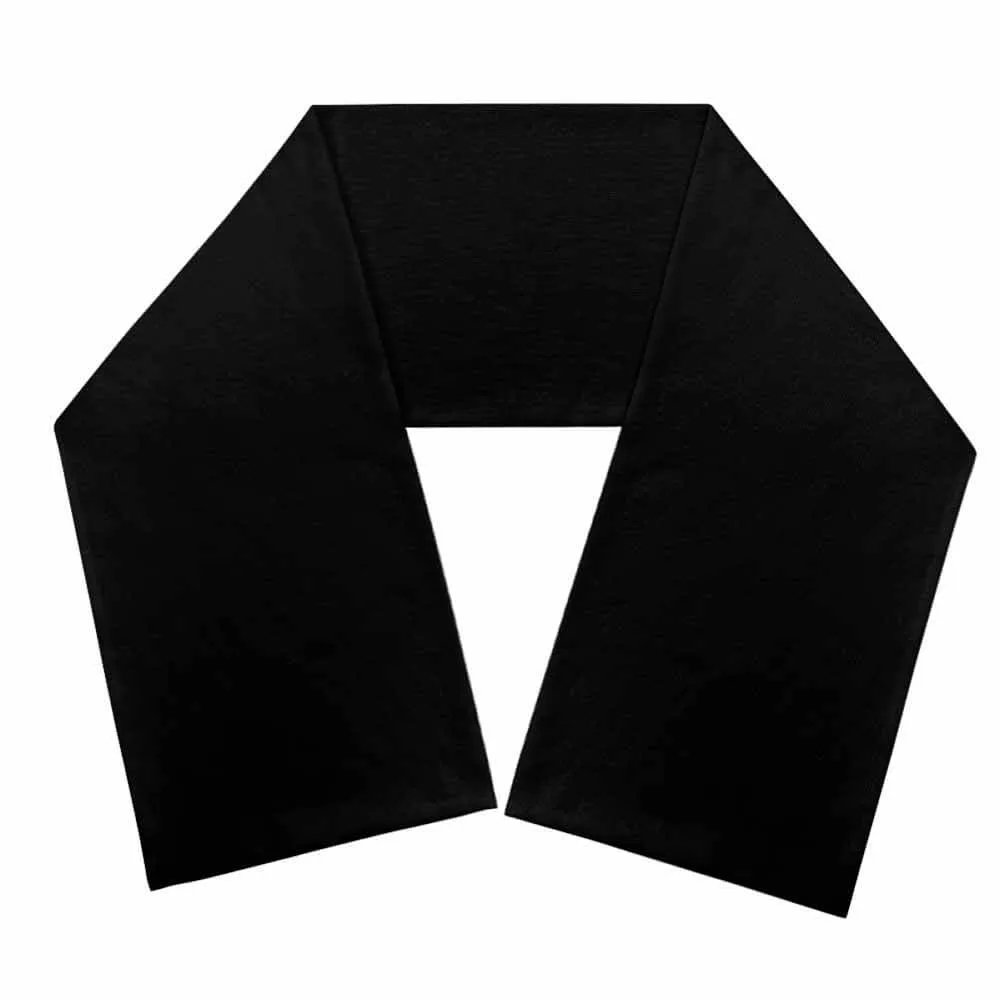 Classic Solid Black Warm Knitted Scarf sold by GTHIC product image thumbnail 3
