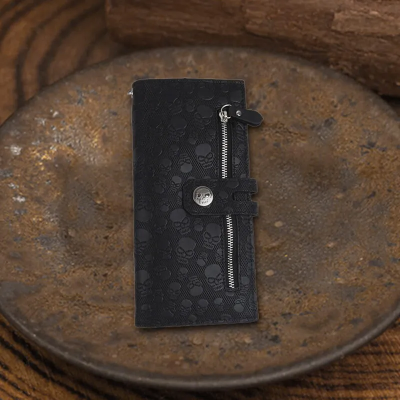 Black Crossbone Skull Multi-Purpose Punk Wallet sold by GTHIC product image thumbnail 4