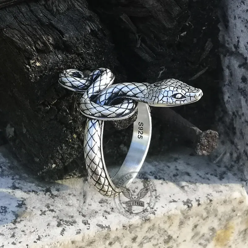 Covetous Silver Serpent Sterling Silver Ring sold by GTHIC