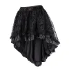 Gothic Flocking Print Double Layer Mesh Swallowtail Skirt sold by GTHIC