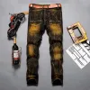 Fashion Straight Distressed Motorcycle Style Jeans sold by GTHIC