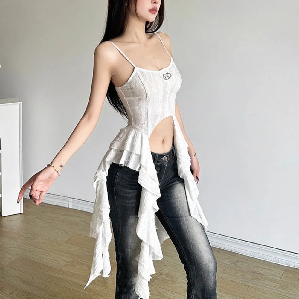 Street Fashion Suspender Sexy Long Tassel Navel Vest sold by GTHIC product image thumbnail 2