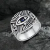 Vintage God's Eye Egyptian Pharaoh Eye Stainless Steel Ring sold by GTHIC