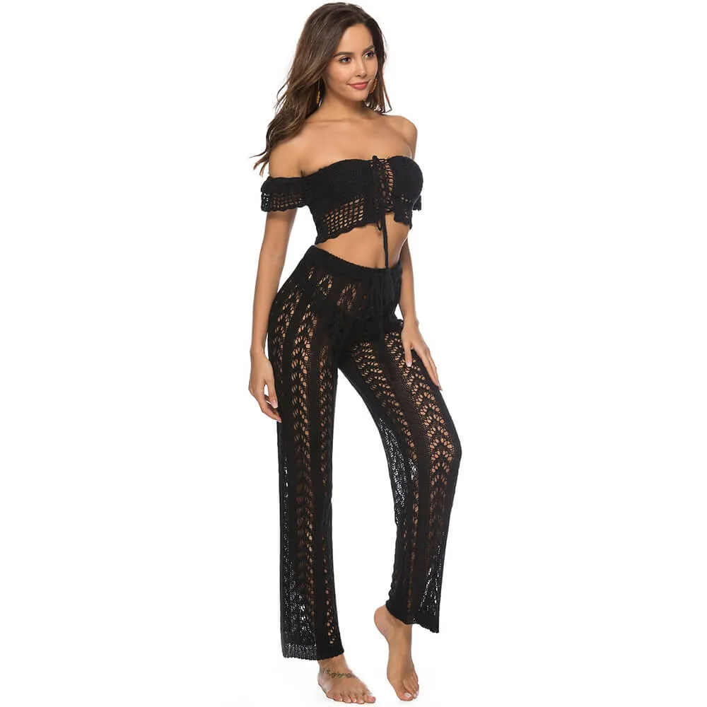 Holiday Style Loose Mesh Hollow Beach Pants sold by GTHIC product image thumbnail 3