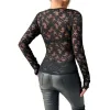 Sexy V-Neck Scalloped Collar Slim Flower Lace Top sold by GTHIC