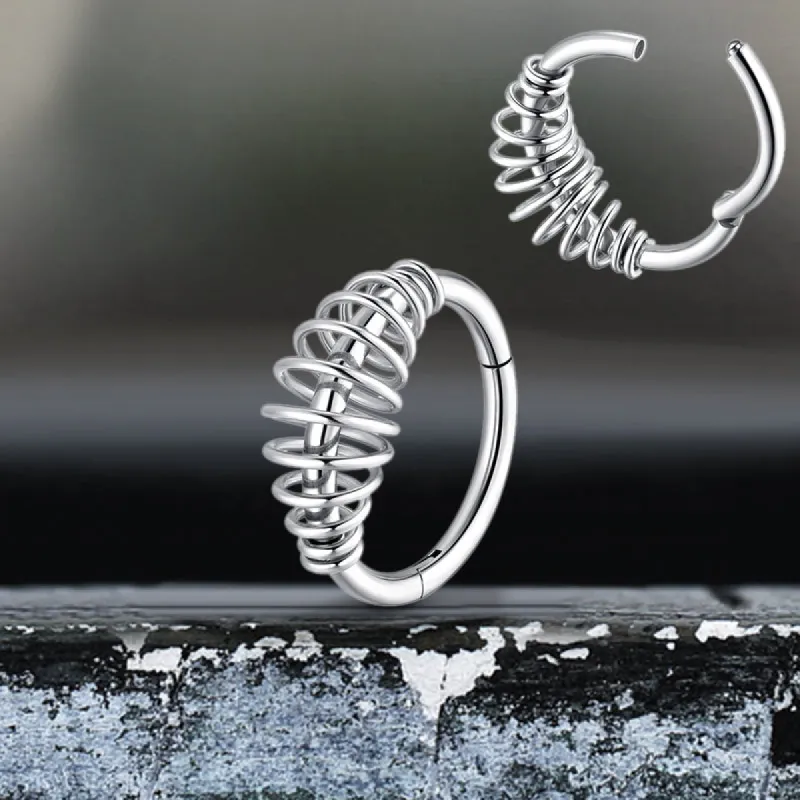 Interlocking Stainless Steel Nose Piercing Cartilage Earrings sold by GTHIC