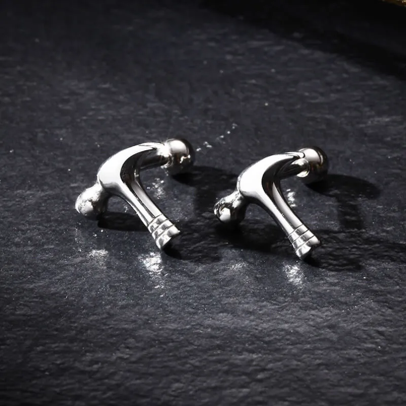 Personalized Hammer Stainless Steel Screw Earrings sold by GTHIC