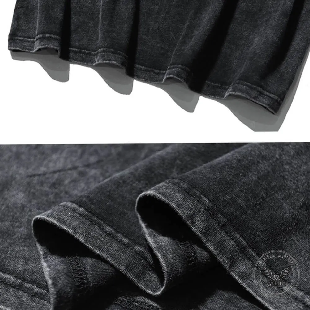 Dead Gothic Rock Music Print Vintage Washed T-shirt sold by GTHIC product image thumbnail 3