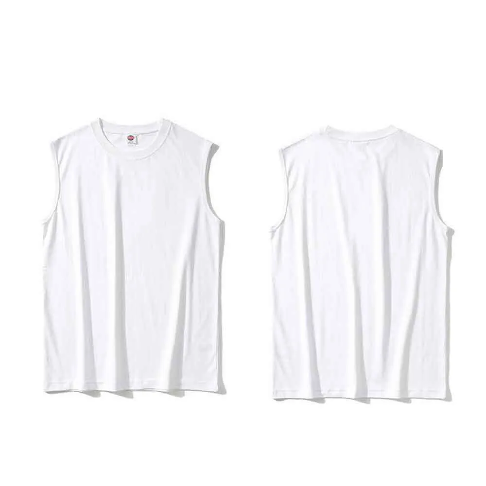 Solid Color Loose Breathable Cotton Sports Vest Top sold by GTHIC product image thumbnail 2