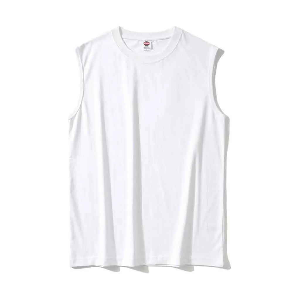 Solid Color Loose Breathable Cotton Sports Vest Top sold by GTHIC product image thumbnail 3