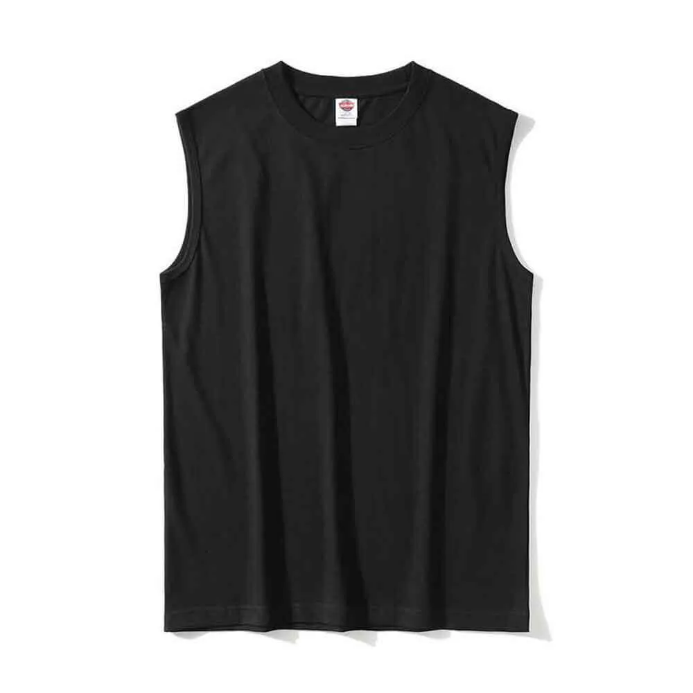 Solid Color Loose Breathable Cotton Sports Vest Top sold by GTHIC product image thumbnail 4