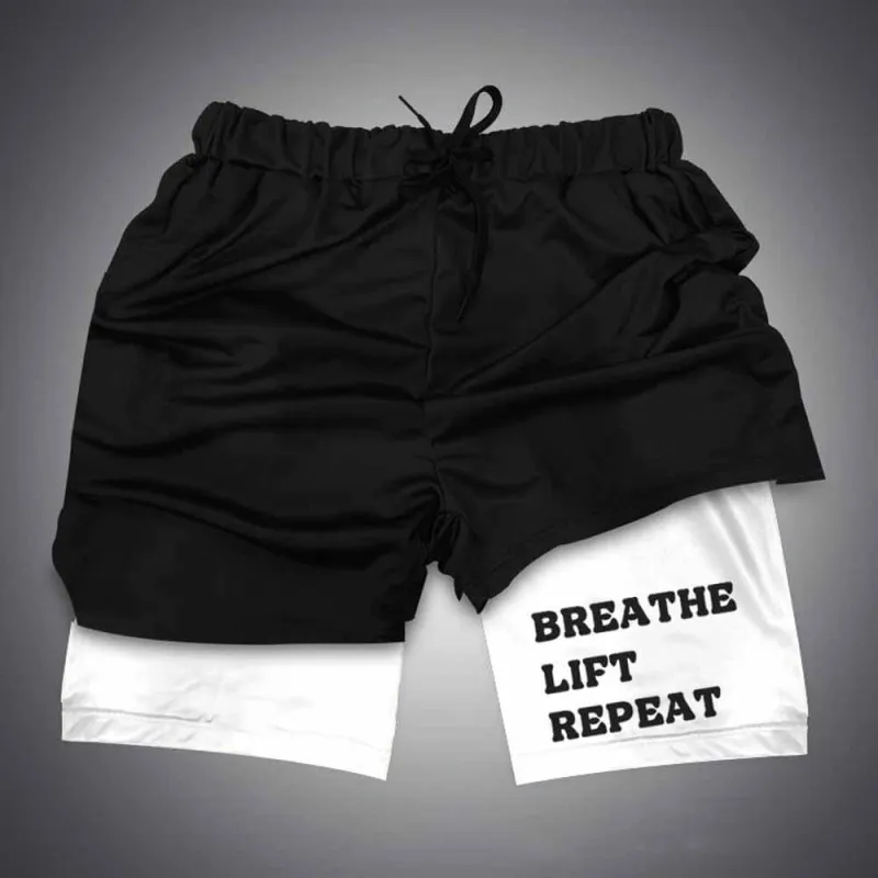Breathe Lift Repeat Lace-Up Gym Shorts sold by GTHIC