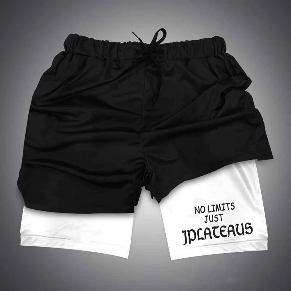 No Limits Just Plateaus Lace-Up Gym Shorts sold by GTHIC