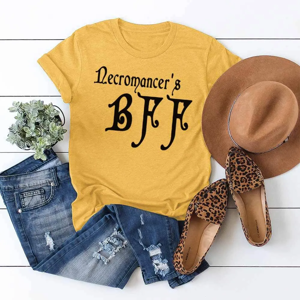 Necromancer's BFF Print Casual Crew Neck T-shirt sold by GTHIC product image thumbnail 3