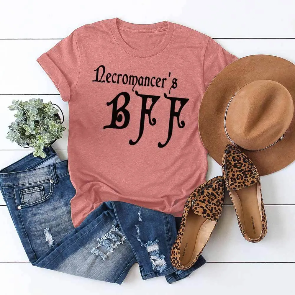 Necromancer's BFF Print Casual Crew Neck T-shirt sold by GTHIC product image thumbnail 5
