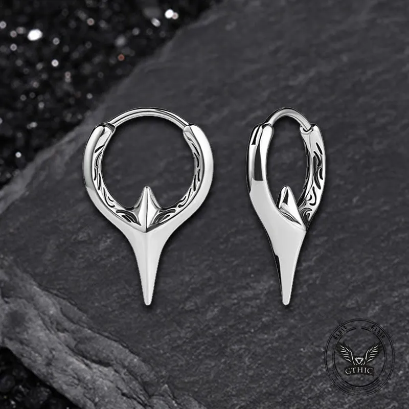 Fashion Geometric Sword Stainless Steel Hoop Earrings sold by GTHIC product image thumbnail 3