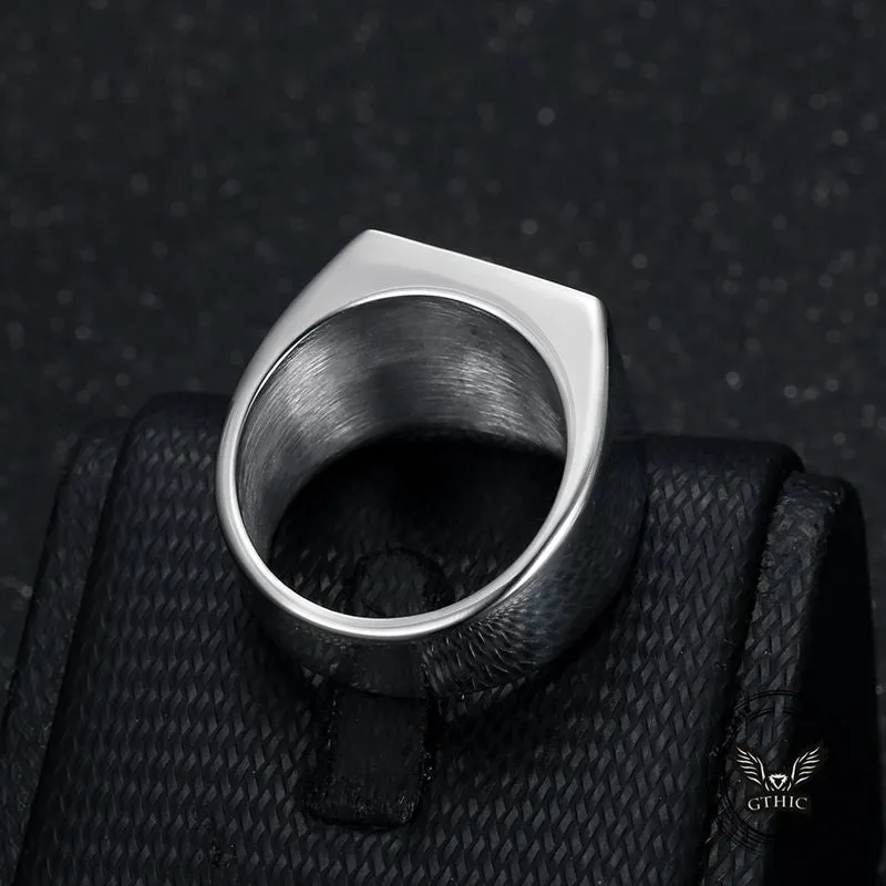 Vintage St. George Dragon Knight Slayer Stainless Steel Ring sold by GTHIC product image thumbnail 5