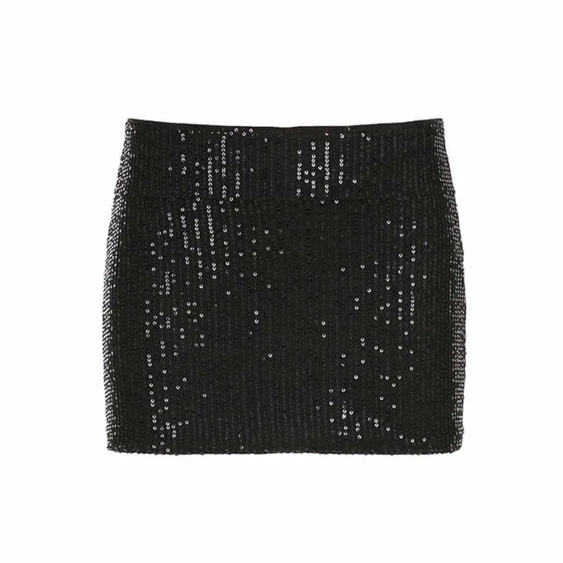 American Retro Sexy Super Short Sequin Skirt sold by GTHIC