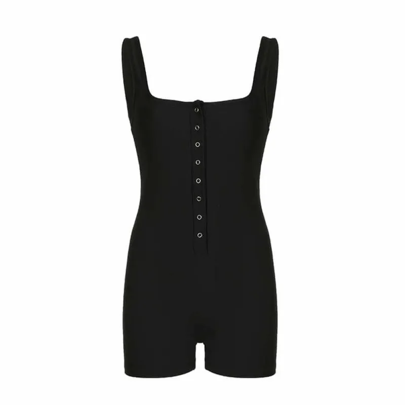 Square Neck Hip-Lifting Slim Fit Sexy Knitted Jumpsuit sold by GTHIC