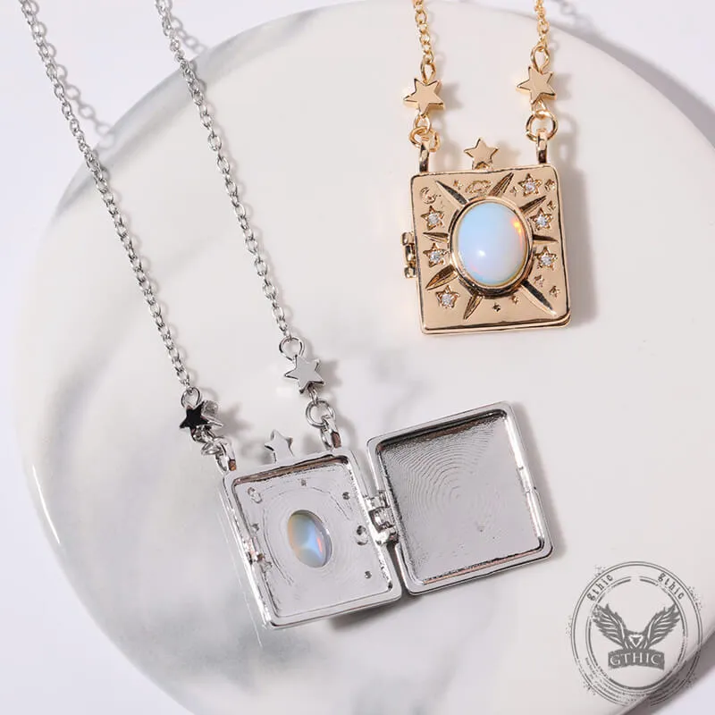 Openable Love Words Vow Album Copper Locket Necklace sold by GTHIC