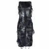 Slim Tie-Dye Button Tassel Sleeveless Midi Dress sold by GTHIC