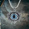 Vintage Pattern Devil Eye Stainless Steel Pendant sold by GTHIC