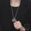 Vintage Pattern Devil Eye Stainless Steel Pendant sold by GTHIC