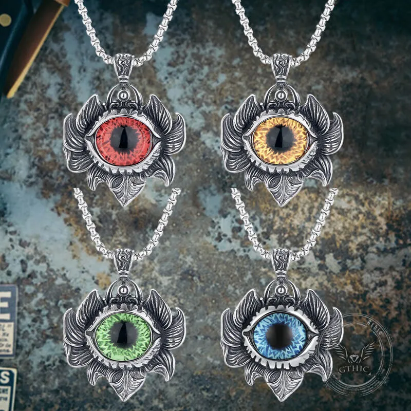 Vintage Pattern Devil Eye Stainless Steel Pendant sold by GTHIC product image thumbnail 2