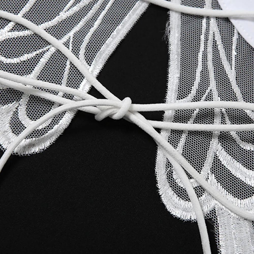 Slim Fit Sexy Lace-Up Backless Butterfly Strappy Vest sold by GTHIC product image thumbnail 3