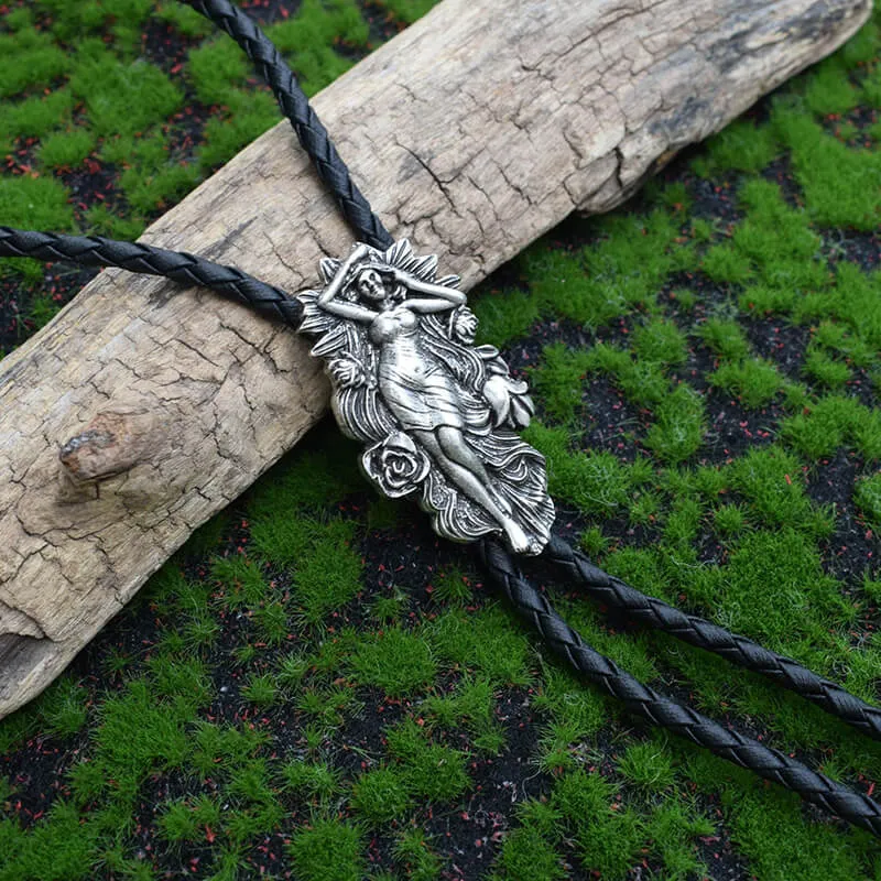 Vintage Double Gun Rose Alloy Bolo Tie sold by GTHIC product image thumbnail 5