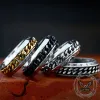 Viking Runes Chain Nordic Spinner Stainless Steel Ring sold by GTHIC
