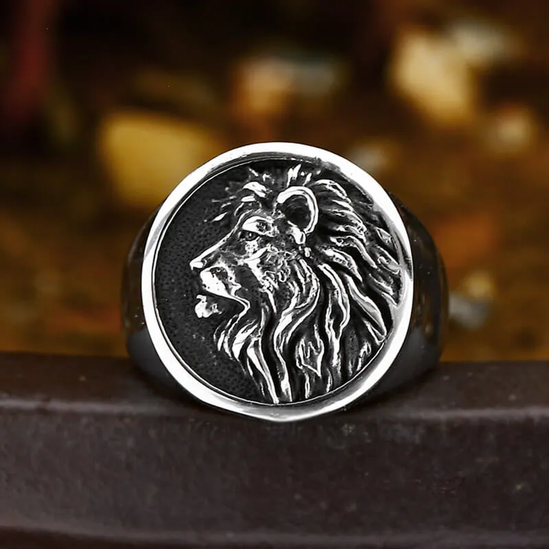 Wild Lion Stainless Steel Animal Ring sold by GTHIC product image thumbnail 4