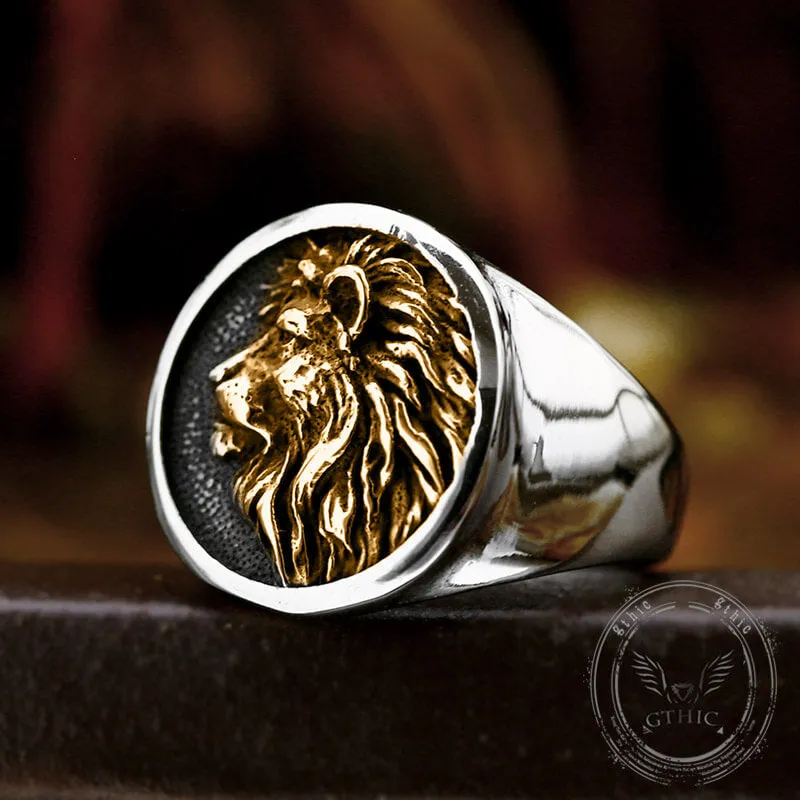 Wild Lion Stainless Steel Animal Ring sold by GTHIC product image thumbnail 3