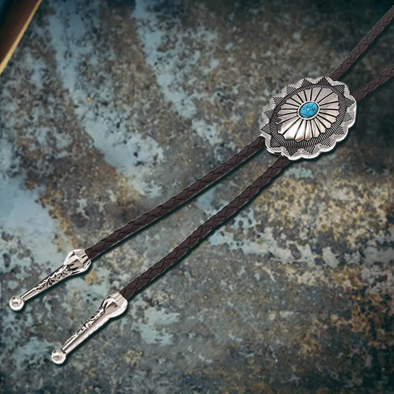 Celtic Pattern Turquoise Alloy Viking Bolo Tie sold by GTHIC product image thumbnail 3