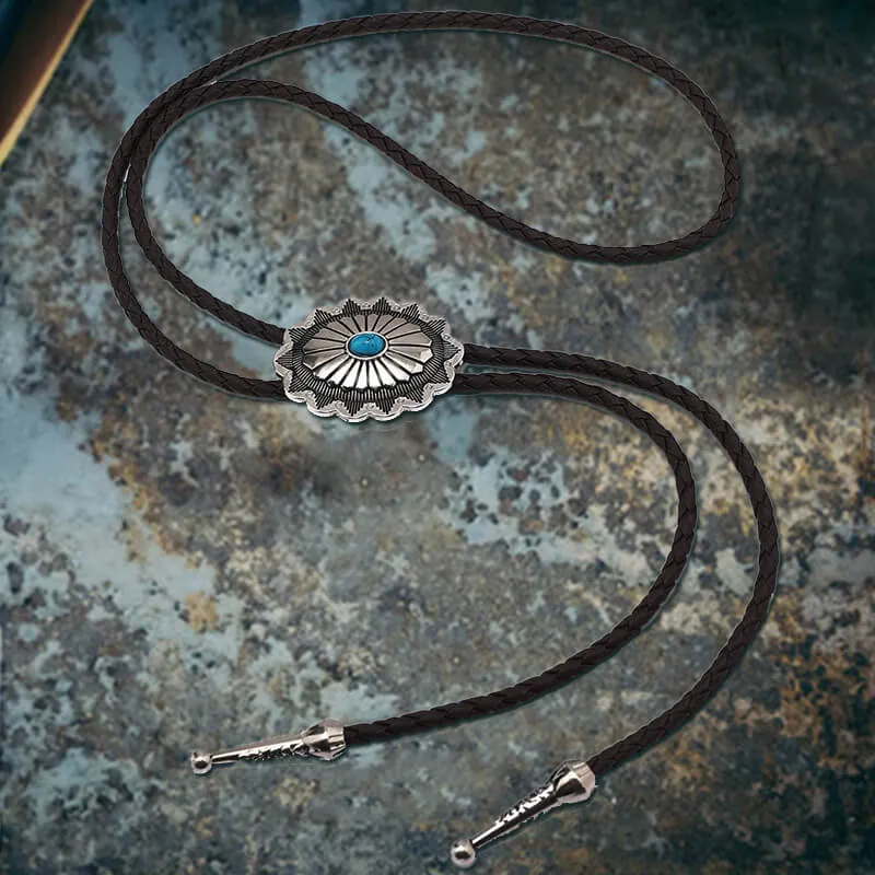 Celtic Pattern Turquoise Alloy Viking Bolo Tie sold by GTHIC product image thumbnail 5