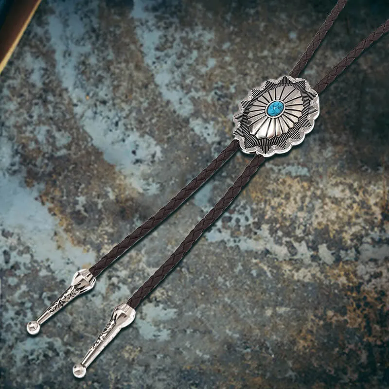 Celtic Pattern Turquoise Alloy Viking Bolo Tie sold by GTHIC product image thumbnail 2