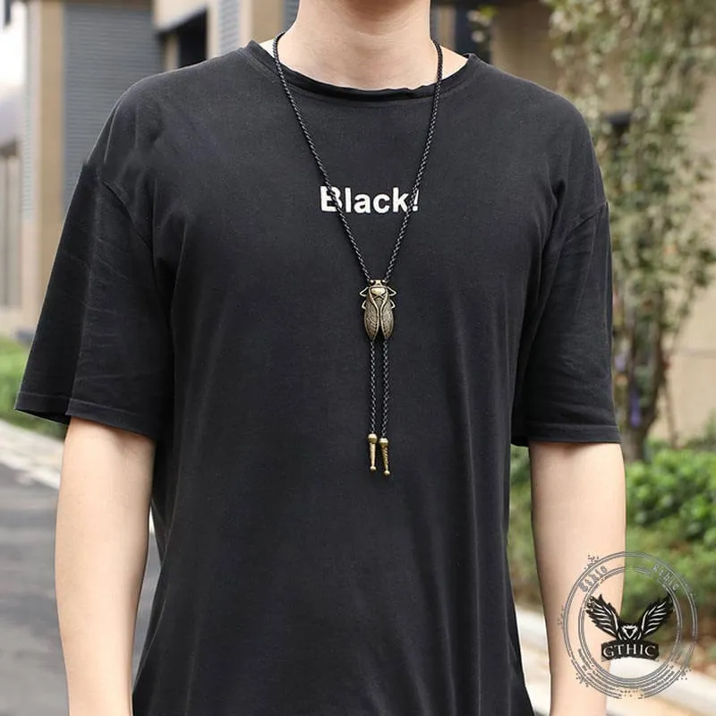 Vintage Gold Cicada Alloy Cowboy Bolo Tie sold by GTHIC product image thumbnail 2