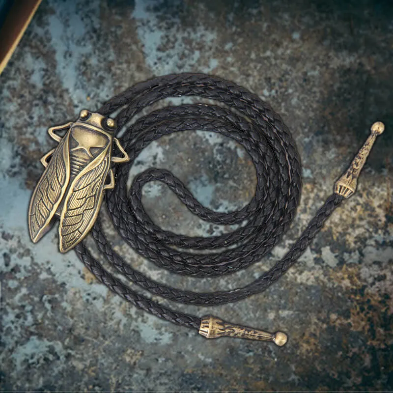 Vintage Gold Cicada Alloy Cowboy Bolo Tie sold by GTHIC product image thumbnail 3