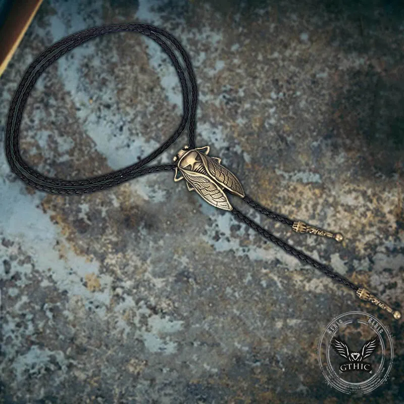 Vintage Gold Cicada Alloy Cowboy Bolo Tie sold by GTHIC product image thumbnail 5